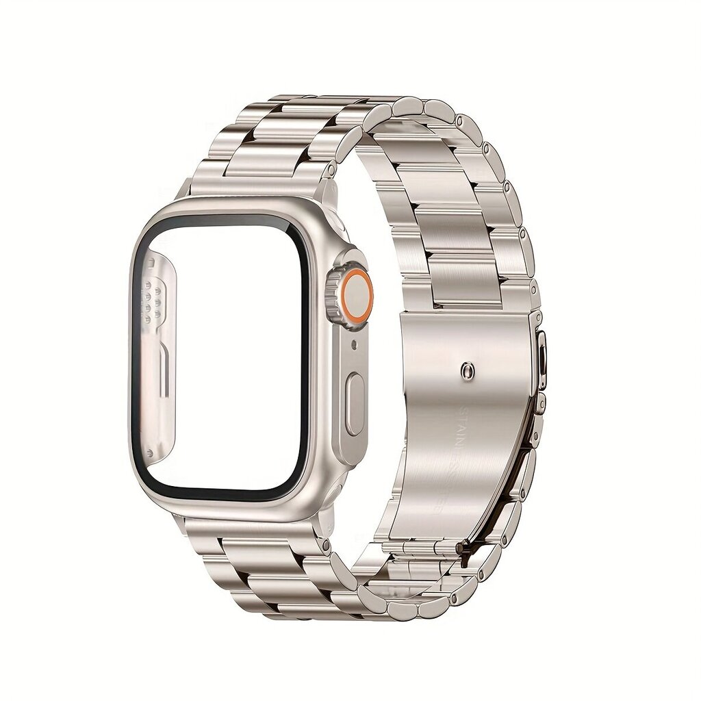 'Teräsremmi + Uta Kuori Sopii IWatch Series Se Ultra 2 1 S9 8 7 6 5 4 3 2 1 Series Unisex 38mm40mm41mm42mm44mm45mm49mmpc Kova Materiaali Kahden-yhdessä Törmäys Ja Nauru Kello Suojakuori Näyttää Kuten Ultra Malli Metallilla Säädettävä Remmi 2kpl Yhdistelmä hinta ja tiedot | Älykellot | hobbyhall.fi