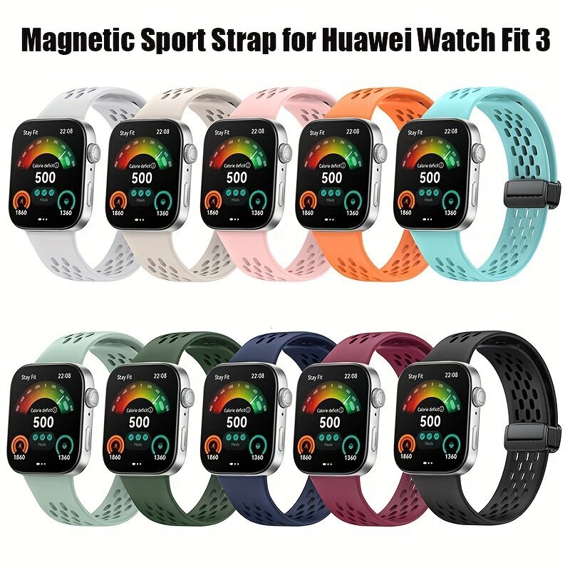 'Taittuva Huawei FIT3 Silikoniranneke Hengittävä Ilman Akkua' hinta ja tiedot | Älykellot | hobbyhall.fi