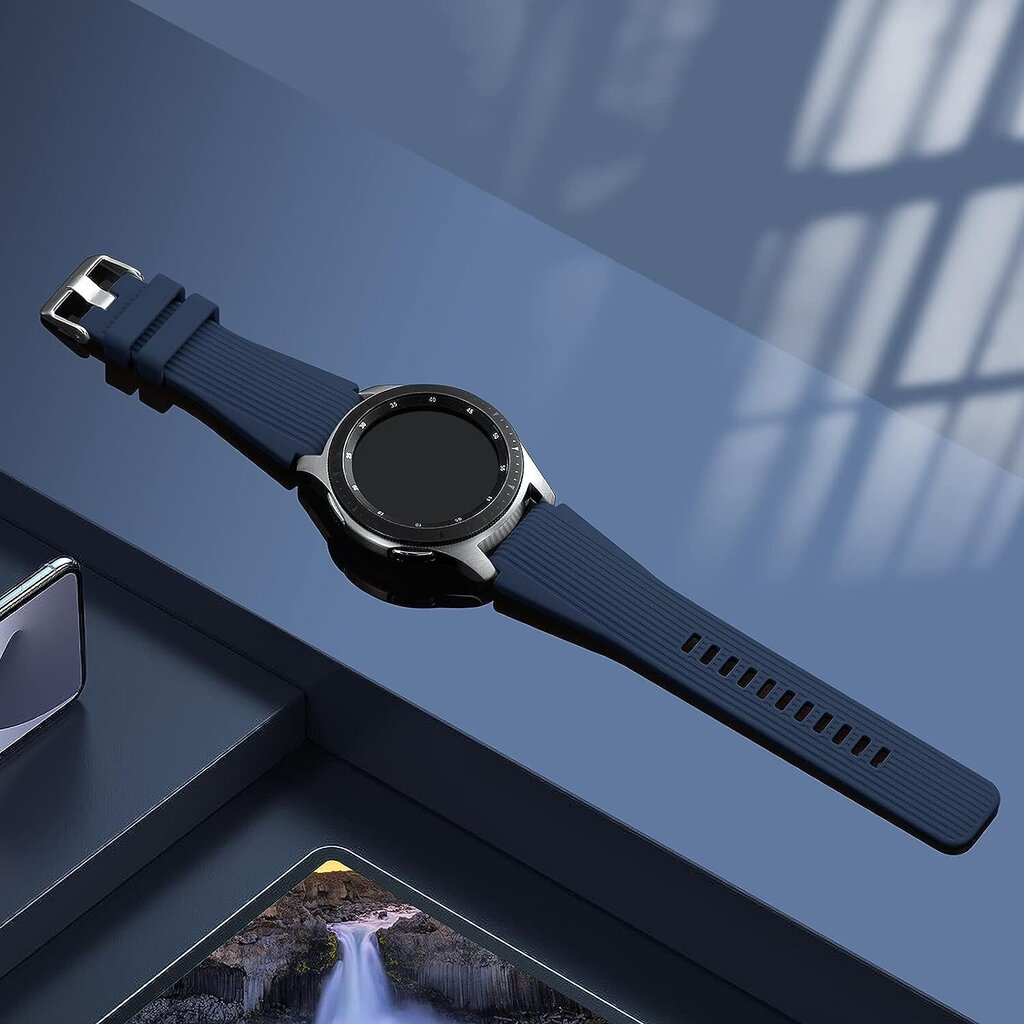 '22mm silikonihihna yhteensopiva Samsung Galaxy Watch 46mm kanssa' hinta ja tiedot | Älykellot | hobbyhall.fi