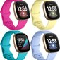 '4 Pakkausta Hihnat Yhteensopiva Fitbit Sense/Versa 3/4/Sense 2, Pehmeä TPU Urheiluhihna, Vaihtohihnat Naisille Miehille' hinta ja tiedot | Älykellot | hobbyhall.fi