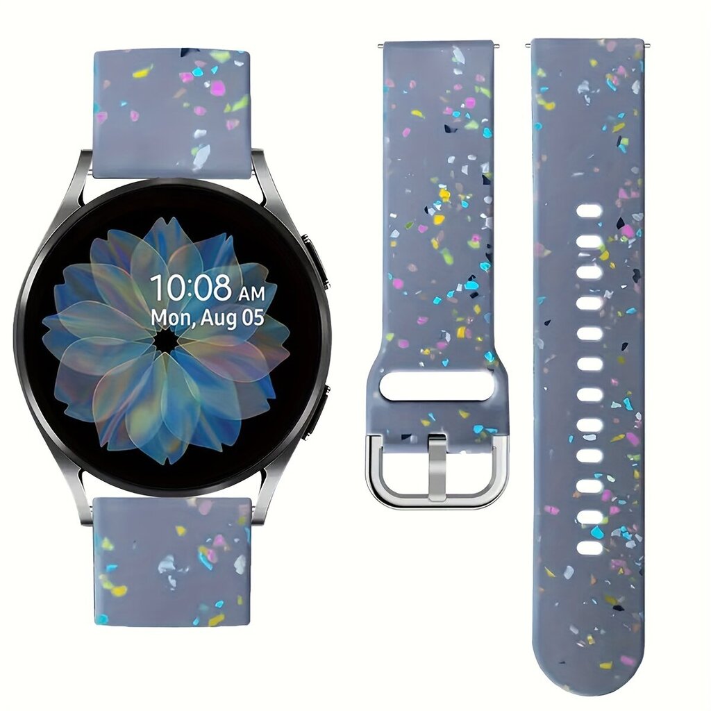 'Kukkasilikoni Ranneke Sopii Samsung Watch4/5/6 20mm' hinta ja tiedot | Älykellot | hobbyhall.fi