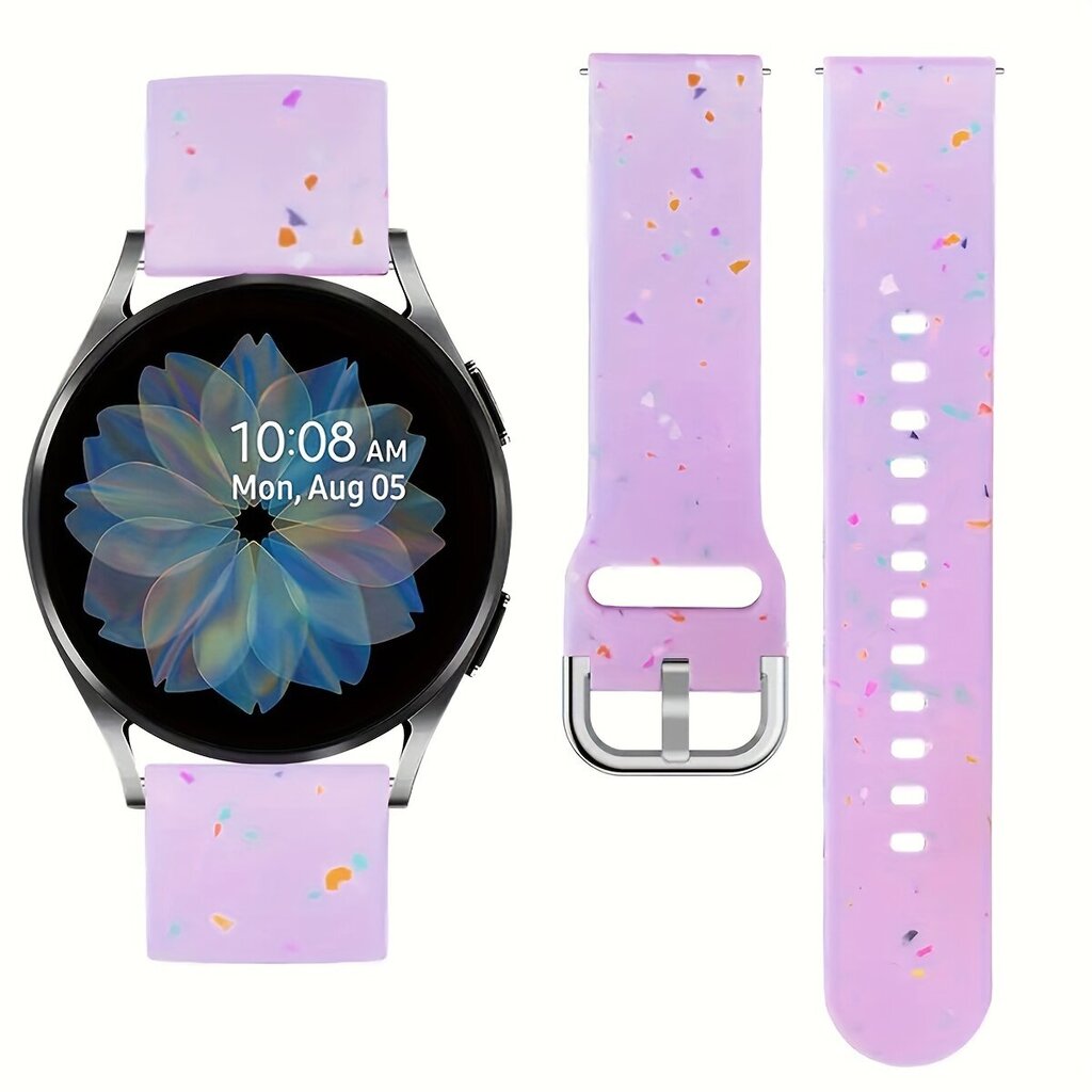 'Kukkasilikoni Ranneke Sopii Samsung Watch4/5/6 20mm' hinta ja tiedot | Älykellot | hobbyhall.fi