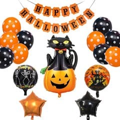 Halloween koriste ilmapallo setti - kurpitsa ja kissa Openhome hinta ja tiedot | Juhlakoristeet | hobbyhall.fi