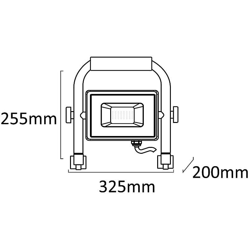 Avide sisäänrakennettu LED-valonheitin 50W 5000lm hinta ja tiedot | Puutarha- ja ulkovalot | hobbyhall.fi