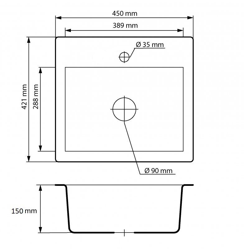 Sinkki Granitan Milos sifoni hinta ja tiedot | Keittiöaltaat | hobbyhall.fi