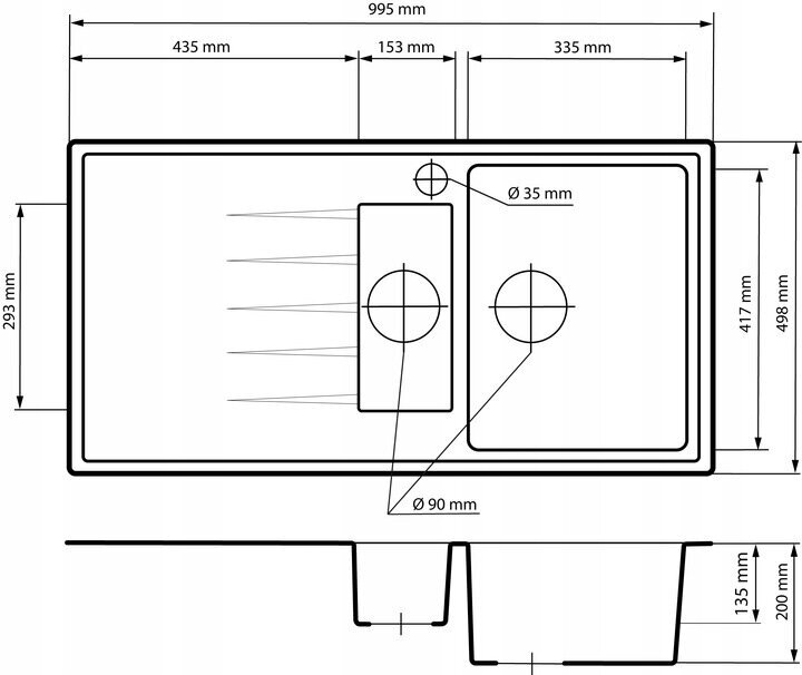 Pesuallas Granitan hinta ja tiedot | Keittiöaltaat | hobbyhall.fi