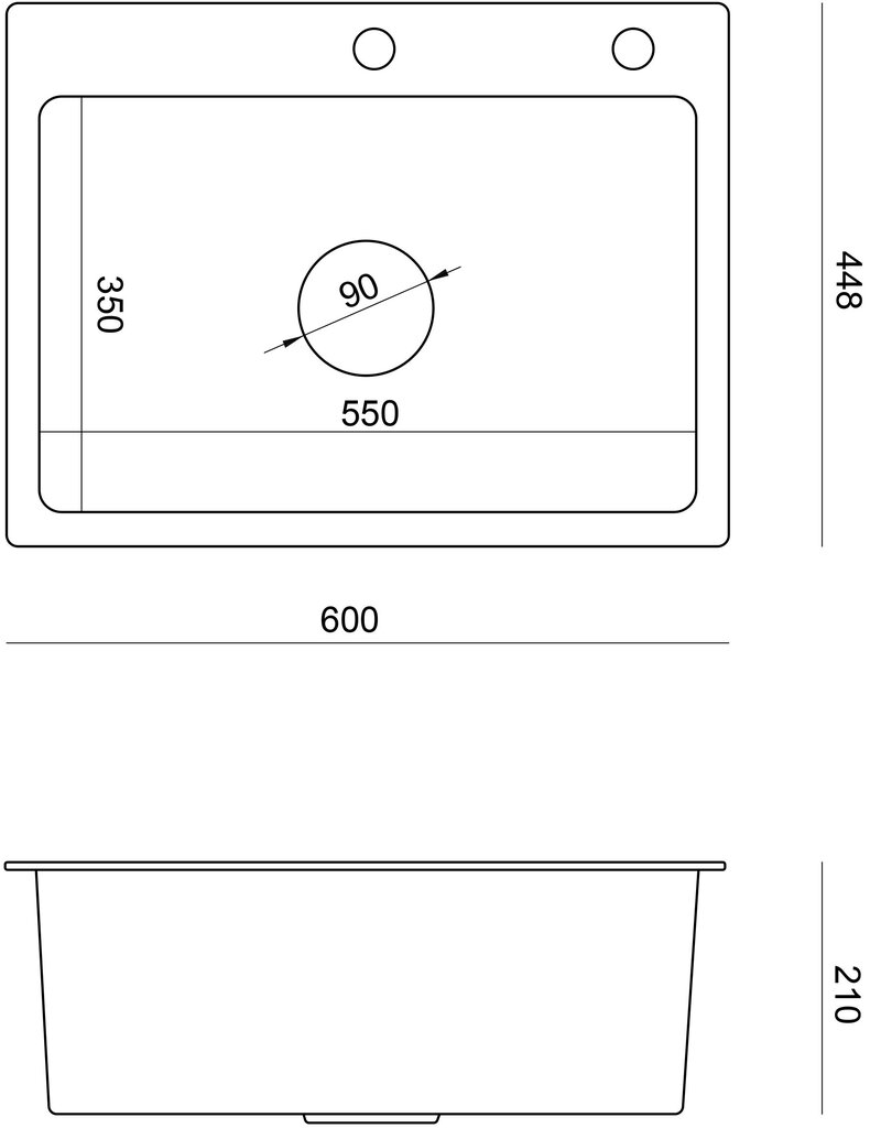 Pesuallas Granitan Full keittiön sekoitushana hinta ja tiedot | Keittiöaltaat | hobbyhall.fi