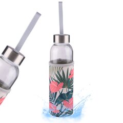 Lasinen vesipullo 500 ml + korkki hinta ja tiedot | Elintarvikkeiden säilytysastiat | hobbyhall.fi