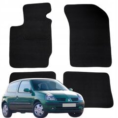 Lattiamatot Renault Clio 2 II VELOR 1998-2005 B hinta ja tiedot | Auton tekstiilimatot | hobbyhall.fi