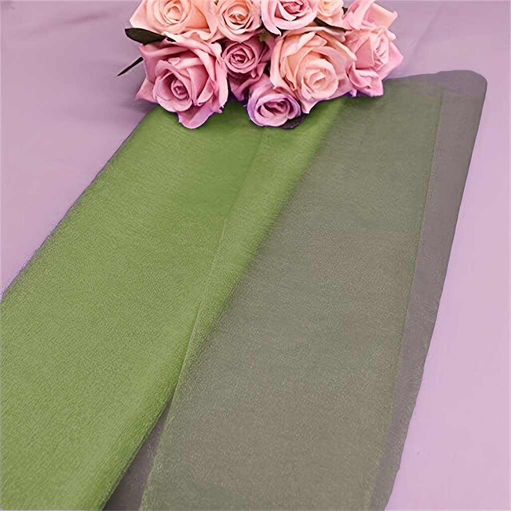 5m48cm Läpinäkyvä Kristalli Organza Kangas Rulla DIY hinta ja tiedot | Ompelutarvikkeet | hobbyhall.fi