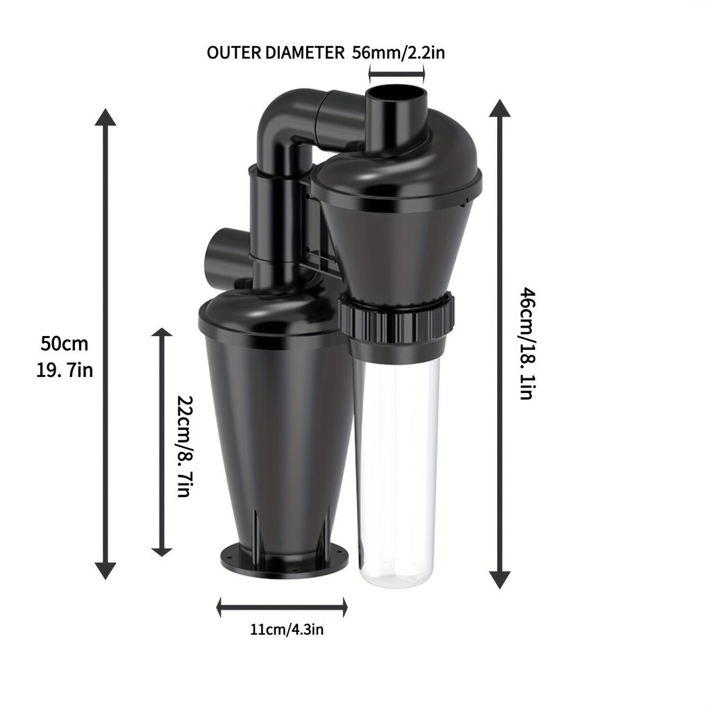 Sykloni Pölynerotin Kerääjä 99.9% Suodatus Tehokkuus Puutyöhön DIY Imurisuodattimen Vaihto - Muovimateriaali hinta ja tiedot | Ompelutarvikkeet | hobbyhall.fi