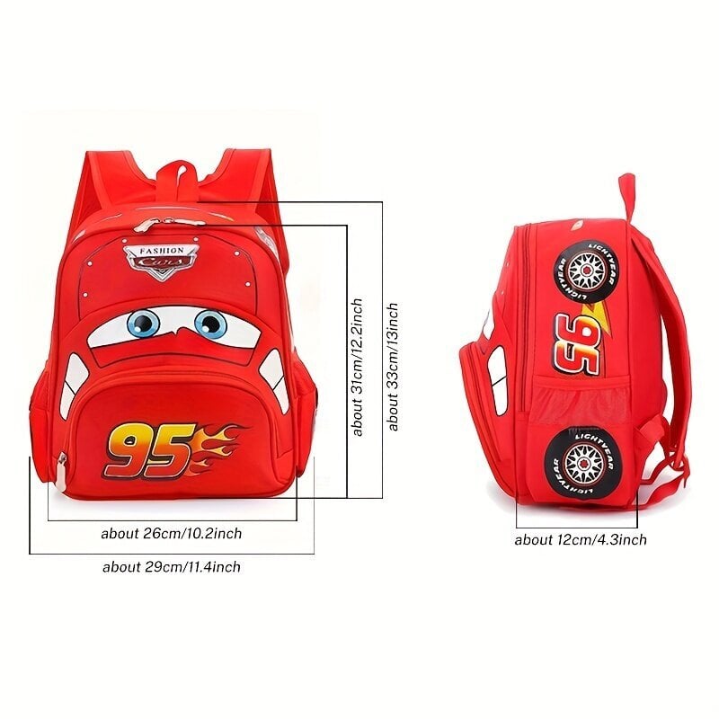 Disney Salama McQueen Reppu: Virallisesti Lisensoitu, Vedenkestävä, Tyylikäs hinta ja tiedot | Tietokonelaukut | hobbyhall.fi