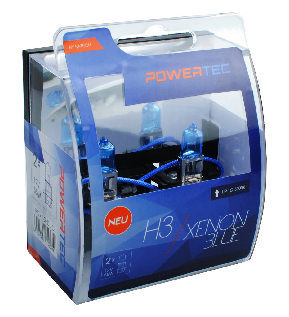 Polttimo MTECPTZXB3-DUO M-Tech MTECPTZXB3-DUO H3 55W 12V 5000K (2 kpl, osat) hinta ja tiedot | Polttimot | hobbyhall.fi