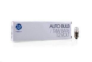 Auton lamppu M-Tech T4W BA9s 12V 4W hinta ja tiedot | Polttimot | hobbyhall.fi