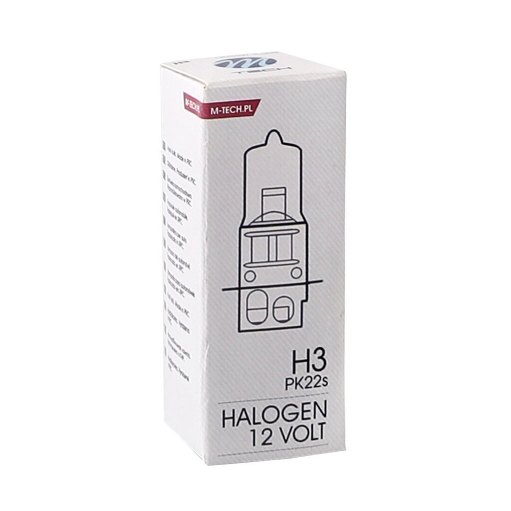 Halogeenipolttimo M-Tech H3 12V hinta ja tiedot | Polttimot | hobbyhall.fi