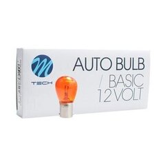 Autohälyttimen polttimo M-Tech 12V / 21W S25 BA15S Amber hinta ja tiedot | Polttimot | hobbyhall.fi