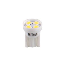 LED lamppu M Tech LB017W W5W T10 12V, 2 kpl hinta ja tiedot | Polttimot | hobbyhall.fi