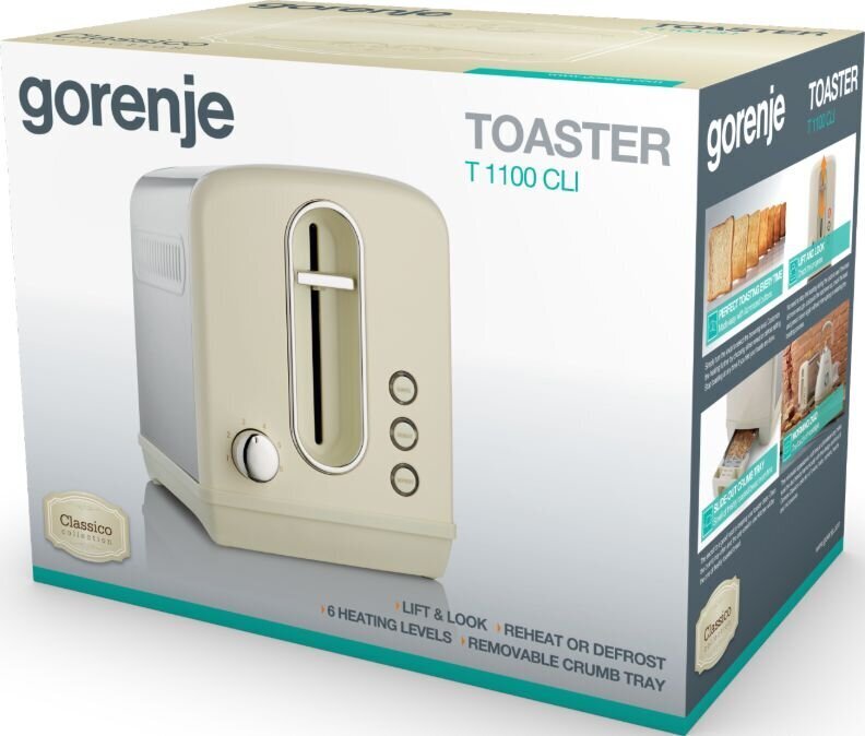 Gorenje T1100CLI hinta ja tiedot | Leivänpaahtimet | hobbyhall.fi