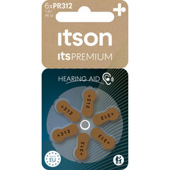 itson PREMIUM-paristot kuulokojeille PR312IT/6RM hinta ja tiedot | Paristot | hobbyhall.fi