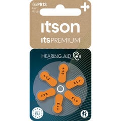 itson PREMIUM-paristot kuulokojeille PR13IT/6RM hinta ja tiedot | Paristot | hobbyhall.fi