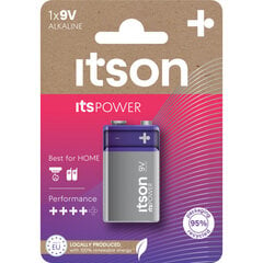 itson itsPOWER paristot Alkaline 6LR61IPO/1CP 9V hinta ja tiedot | Paristot | hobbyhall.fi