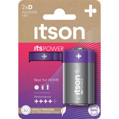 itson itsPOWER paristot Alkaline LR20IPO/2CP hinta ja tiedot | Paristot | hobbyhall.fi