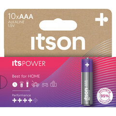 itson itsPOWER paristot Alkaline LR03IPO/10HH hinta ja tiedot | Paristot | hobbyhall.fi