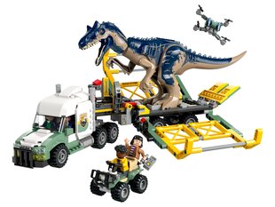 76966 LEGO® Jurassic World Dinosaur Missions: Allosaurus-kuljetusauto hinta ja tiedot | LEGOT ja rakennuslelut | hobbyhall.fi