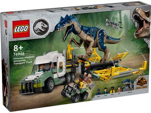 76966 LEGO® Jurassic World Dinosaur Missions: Allosaurus-kuljetusauto hinta ja tiedot | LEGOT ja rakennuslelut | hobbyhall.fi