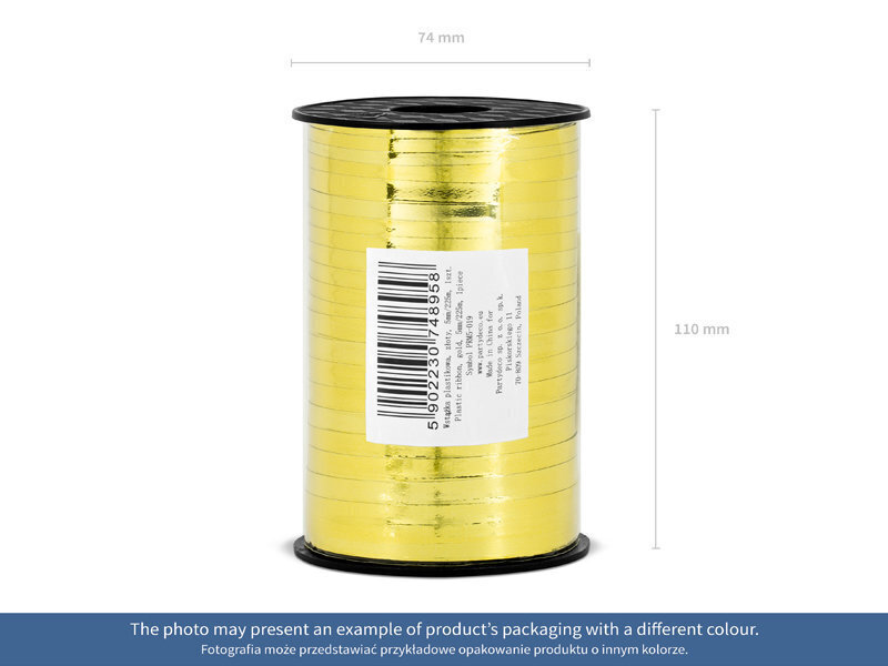 Muovinen lahjapakkausteippi, hopea, 5mm/225m (1 laatikko/ 50 kpl) hinta ja tiedot | Lahjapaketointi | hobbyhall.fi