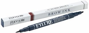 Kulmakarvakynä Eylure Defining & Shaping Ink 1 ml, 20 Mid Brown hinta ja tiedot | Kulmavärit ja kulmakynät | hobbyhall.fi