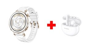 Huawei Watch GT 5 Pro White 42mm + Huawei FreeBuds 5i Ceramic White hinta ja tiedot | Älykellot | hobbyhall.fi