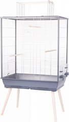 Lintuhäkki Zolux Neolife 80, 48x81x152 cm, harmaa hinta ja tiedot | Lintulaudat ja lintuhäkit | hobbyhall.fi