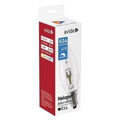 Avide halogeenipolttimo 42W B35 E14 hinta ja tiedot | Lamput | hobbyhall.fi