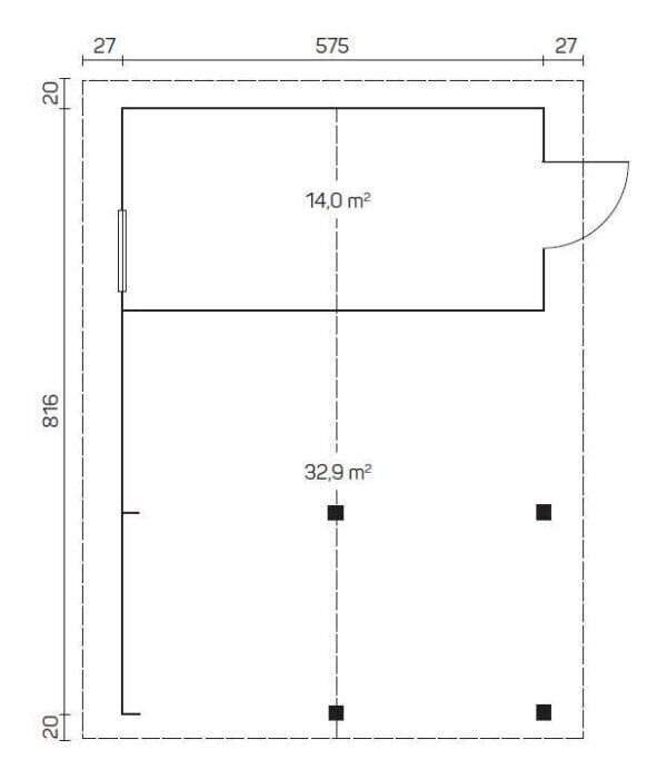 Autotalli Vaasa 70mm, ovi- ja ikkuna tuplalasilla hinta ja tiedot | Piharakennukset | hobbyhall.fi