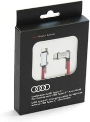 AUDI latauskaapeli USB-C USB-C liitäntäkaapeliin Kulmikas punainen 8S0051435L hinta ja tiedot | Lisätarvikkeet autoiluun | hobbyhall.fi