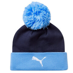 Mcfc ess pom pom beanie puma 02561303 unisex melyna unisex sininen hinta ja tiedot | Naisten päähineet | hobbyhall.fi