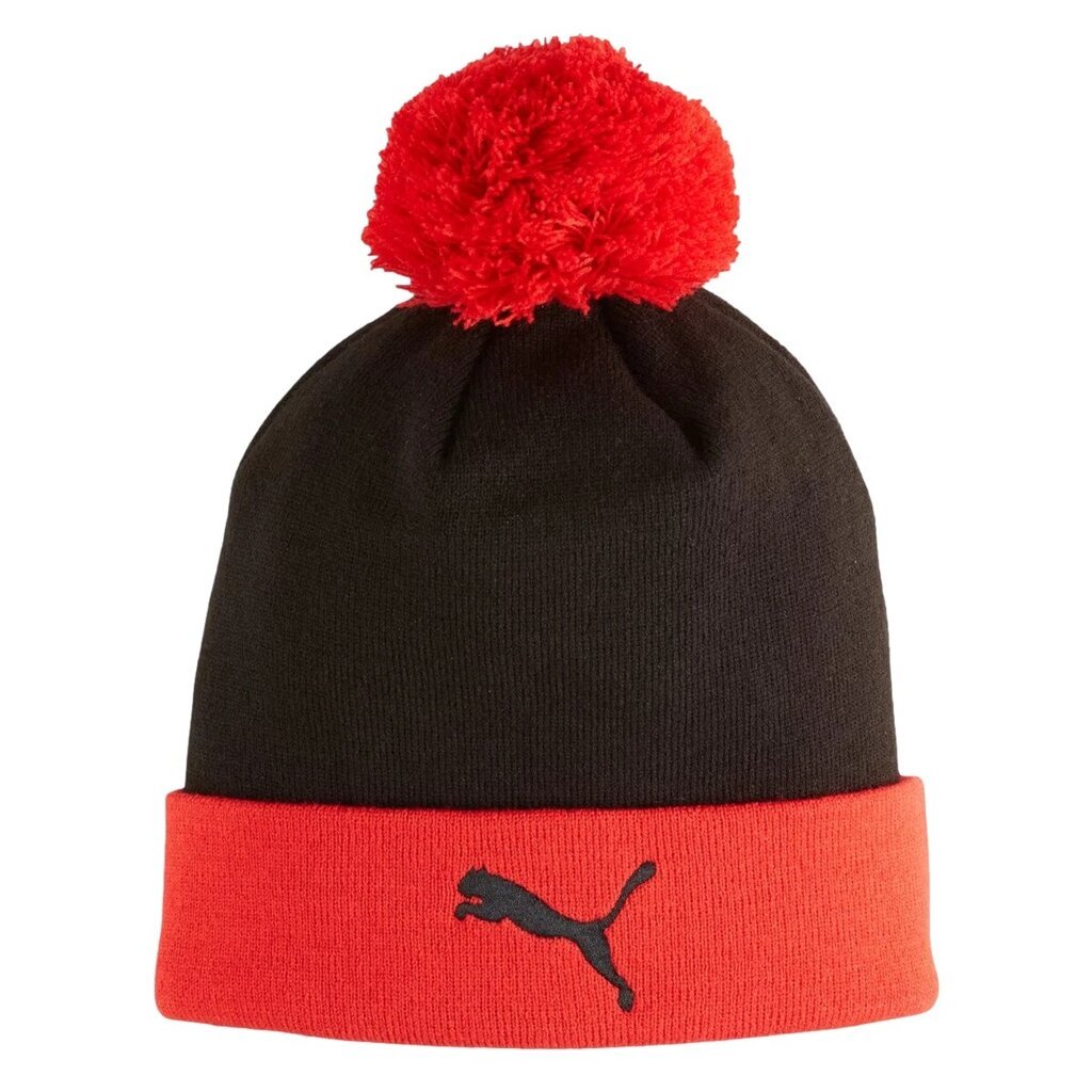 Acm ess pom pom beanie puma 02570904 unisex raudona unisex punainen hinta ja tiedot | Naisten päähineet | hobbyhall.fi