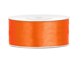 Satiininauha, oranssi, 25mm/25m, 1 laatikko/30kpl (1kpl/25m) hinta ja tiedot | Lahjapaketointi | hobbyhall.fi