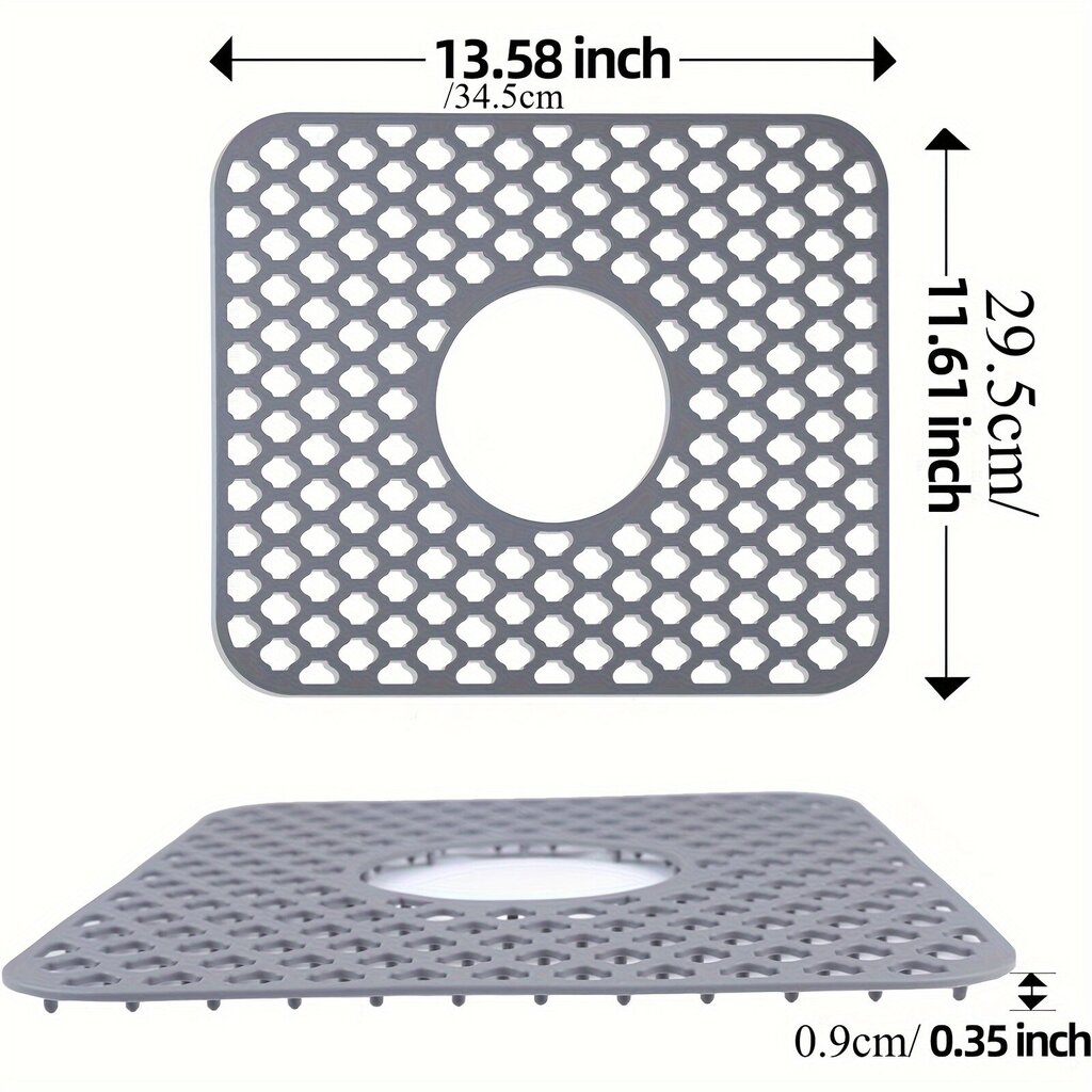 2 kpl moderni silikoninen pesualtaan suojamatto keittiöön hinta ja tiedot | Isot matot | hobbyhall.fi