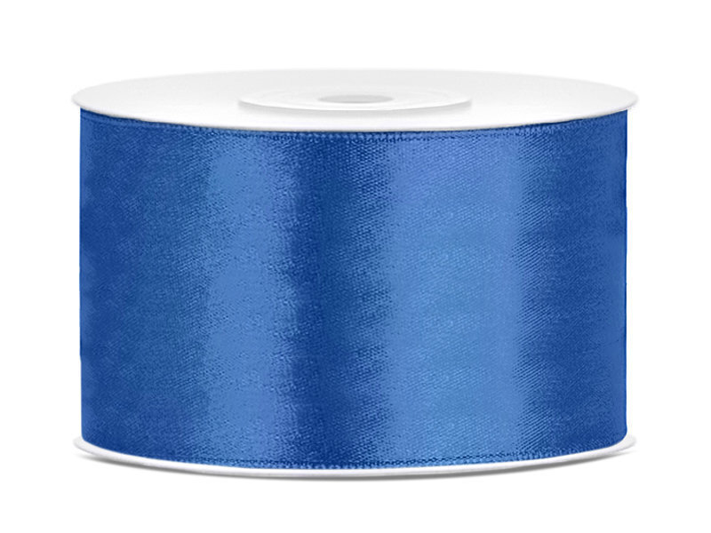Satiininauha Royal Blue, sininen, 38 mm/25 m, 1 laatikko/25 kpl (1 kpl/25 m) hinta ja tiedot | Lahjapaketointi | hobbyhall.fi