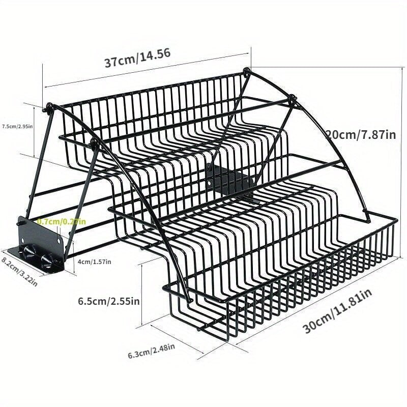 1 kpl Mausteteline, 3-kerroksinen Laajennettava Metalliteline hinta ja tiedot | Keittiövälineet | hobbyhall.fi