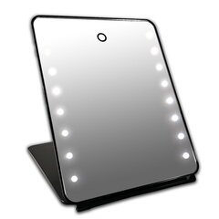 Gerard Brinard tyylikäs I-pad meikkipeili / pöytäpeili 16 X LED-valoa (25x19x2 cm) hinta ja tiedot | Kosmetiikkalaukut ja peilit | hobbyhall.fi