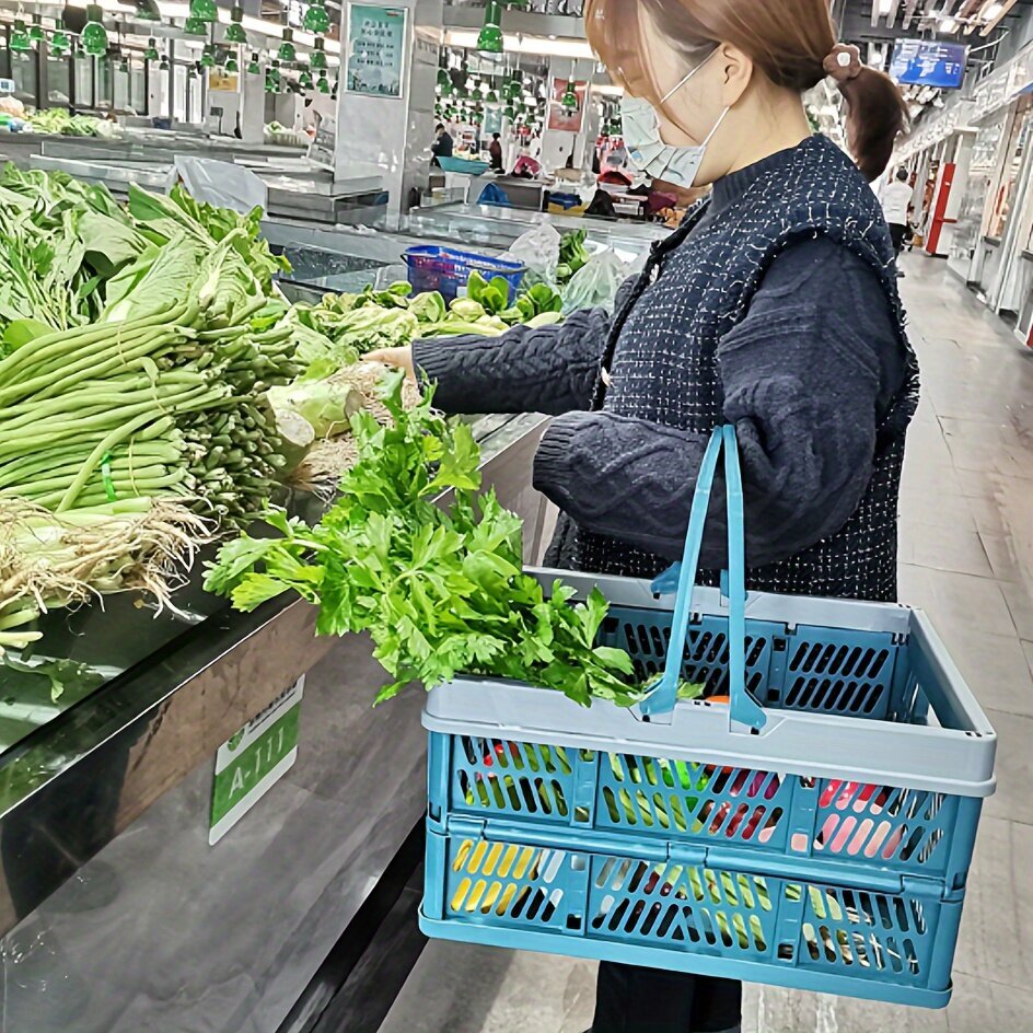 'Taitettava Piknikkori: Täydellinen Kauppaostoksille, Vihannesostoksille ja Kevätretkille.' hinta ja tiedot | Retkeilyalustat, piknikhuovat | hobbyhall.fi