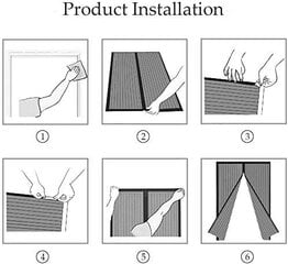EXTSUD Magneettiverkko ovelle, 140x240 cm hinta ja tiedot | Hyttysverkot | hobbyhall.fi