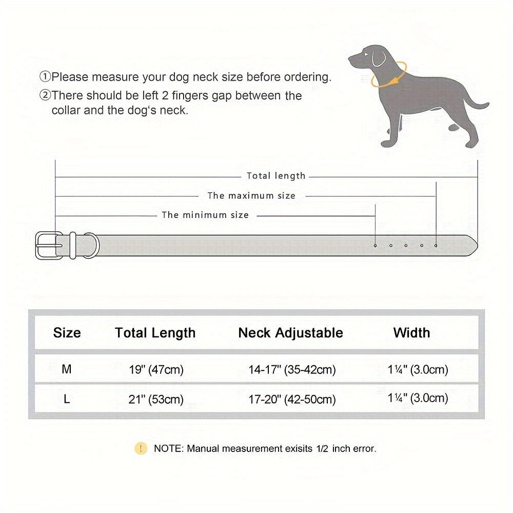 'Ylellinen Aito Nahkainen Koiran Kaulapanta, Pehmeä Kestävä Säädettävä Keskikokoisille Suurille Koirille' hinta ja tiedot | Koiran vaatteet | hobbyhall.fi