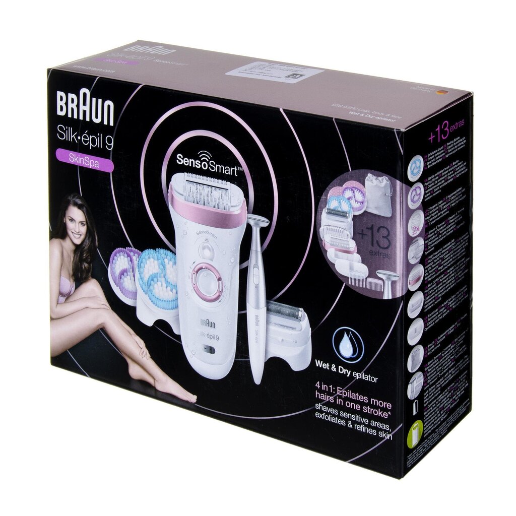 Braun Silk-epil 9-980 SensoSmart hinta ja tiedot | Epilaattorit ja karvanpoistolaitteet | hobbyhall.fi