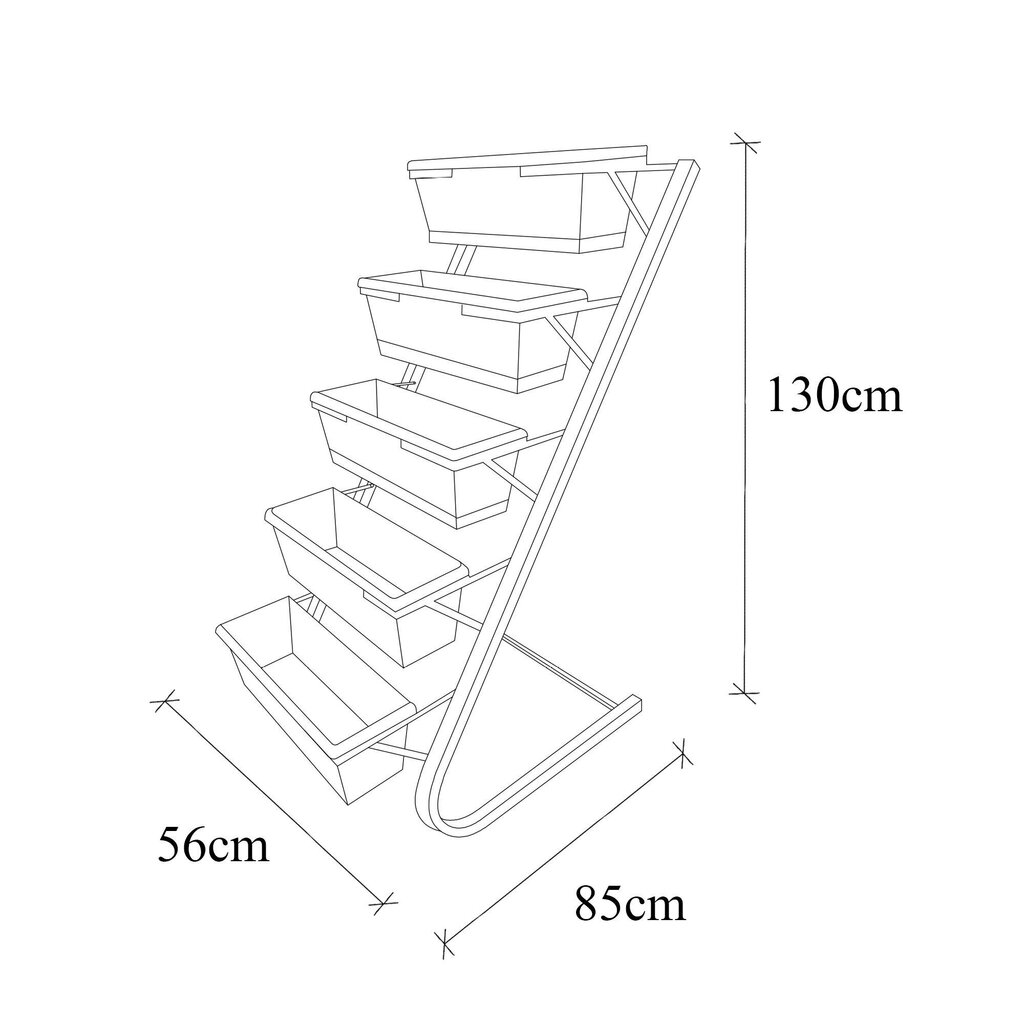 Kalune Design koristeruukkuteline hinta ja tiedot | Kukkaruukut | hobbyhall.fi