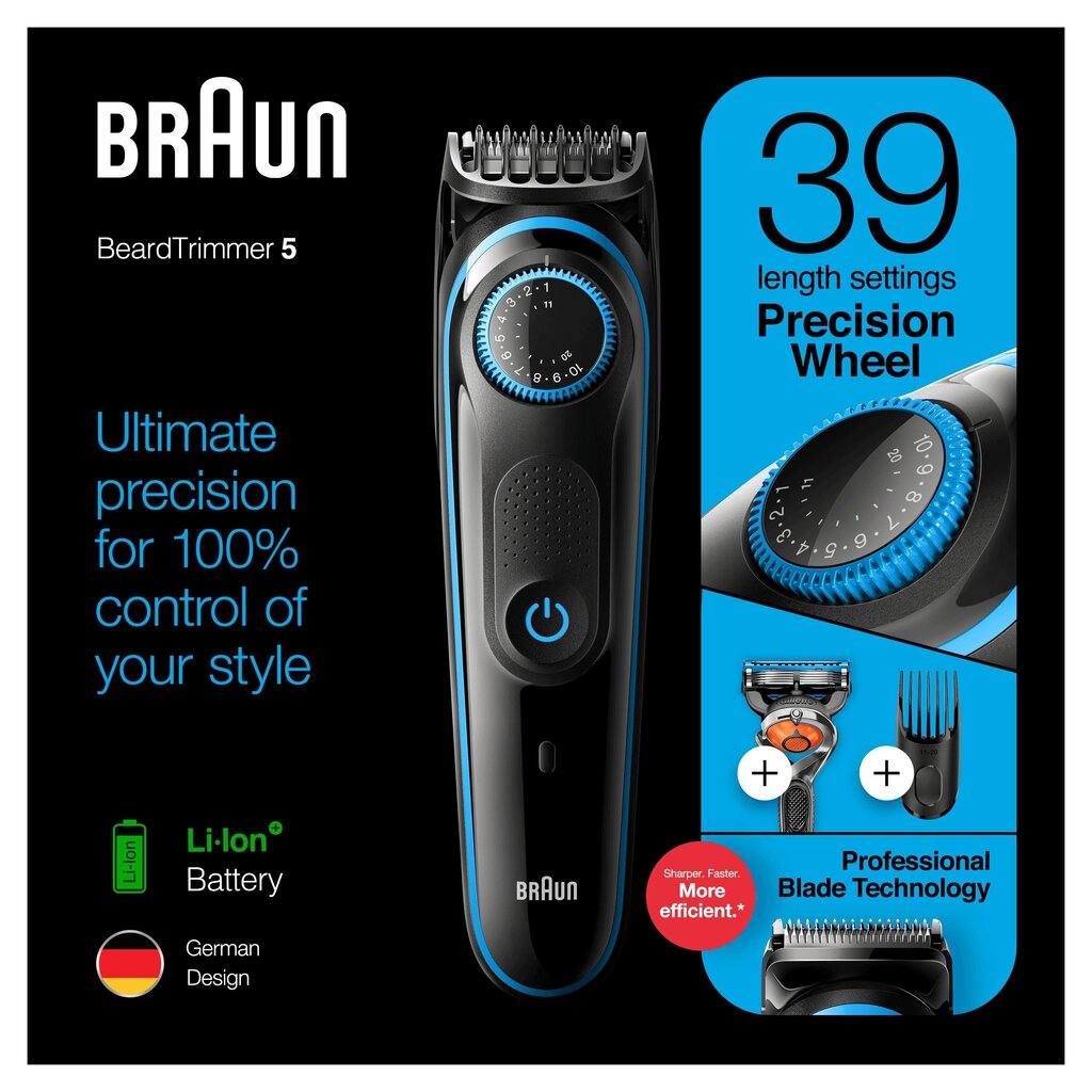 Braun -partatrimmeri, BT5240 hinta ja tiedot | Parranajokoneet | hobbyhall.fi