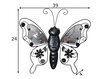 LED-valokoriste aurinkokennolla 0,04W 39x34cm Butterfly 481-27 hinta ja tiedot | Puutarha- ja ulkovalot | hobbyhall.fi